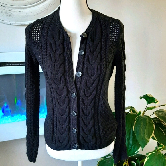 Liz Claiborne Sweaters - Liz Claiborne chunky open knit cardigan S